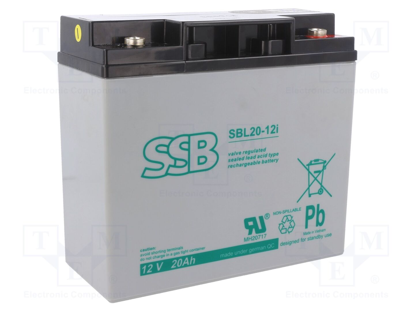 SSB ACCU-SBL-20-12I/S Lyijyakku 12V