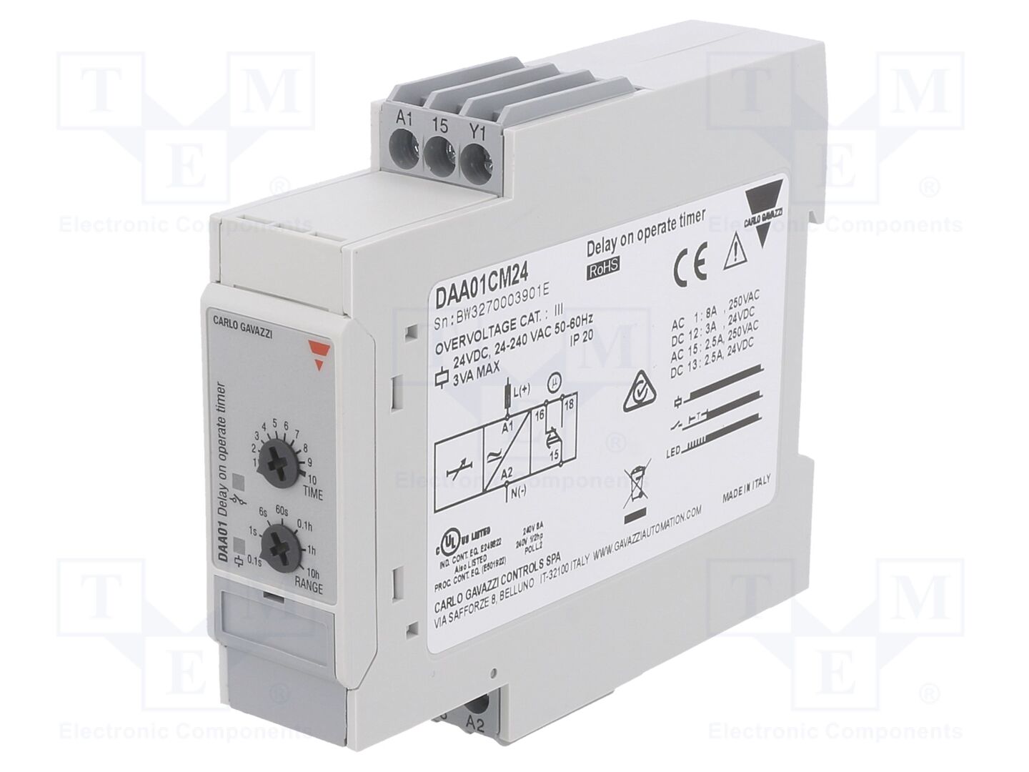 CARLO GAVAZZI DAA01CM24 Ajastin 0,1s-100h