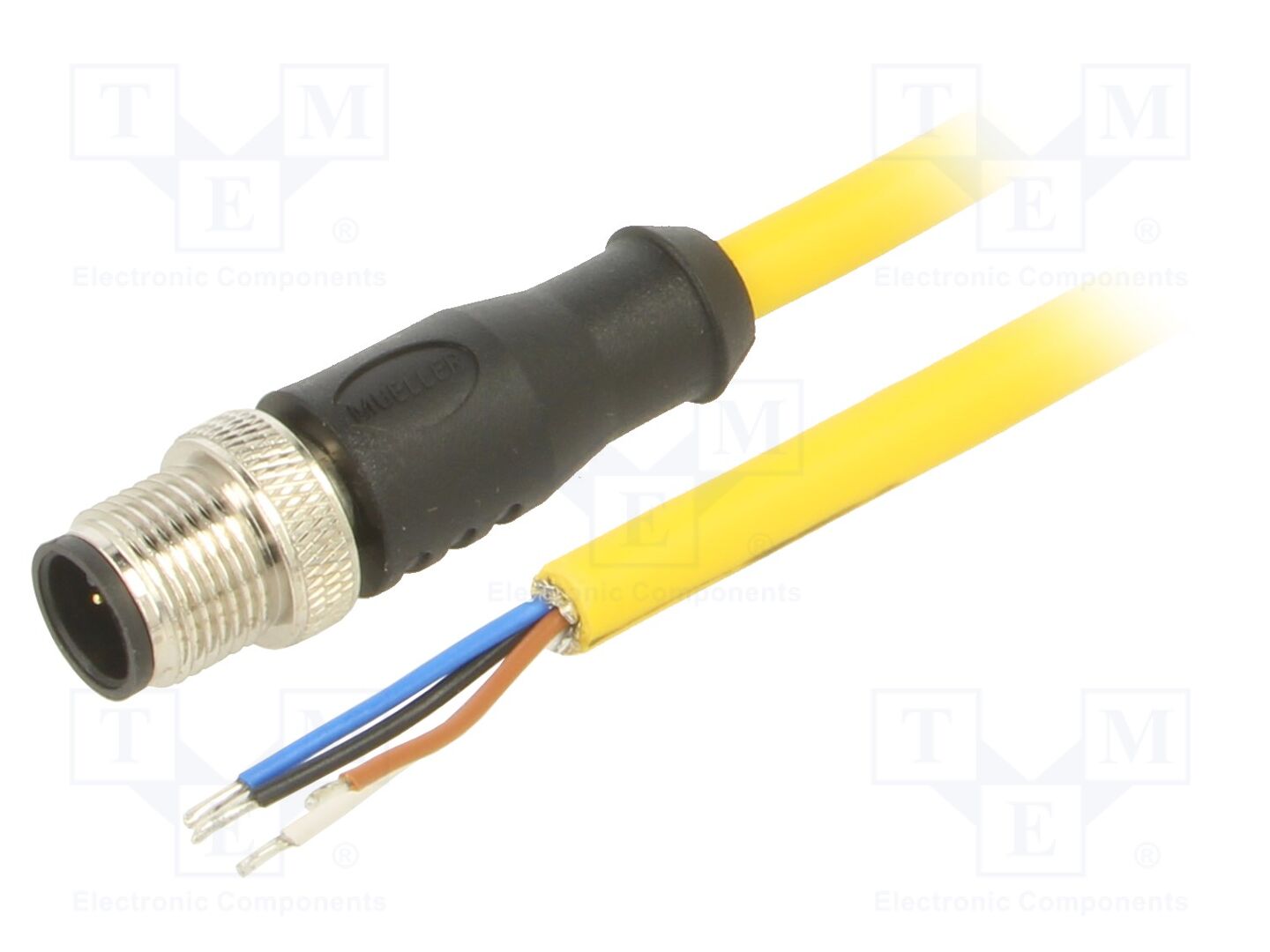 MUELLER ELECTRIC C4A05M010 Anturikaapeli M12 uros 10m