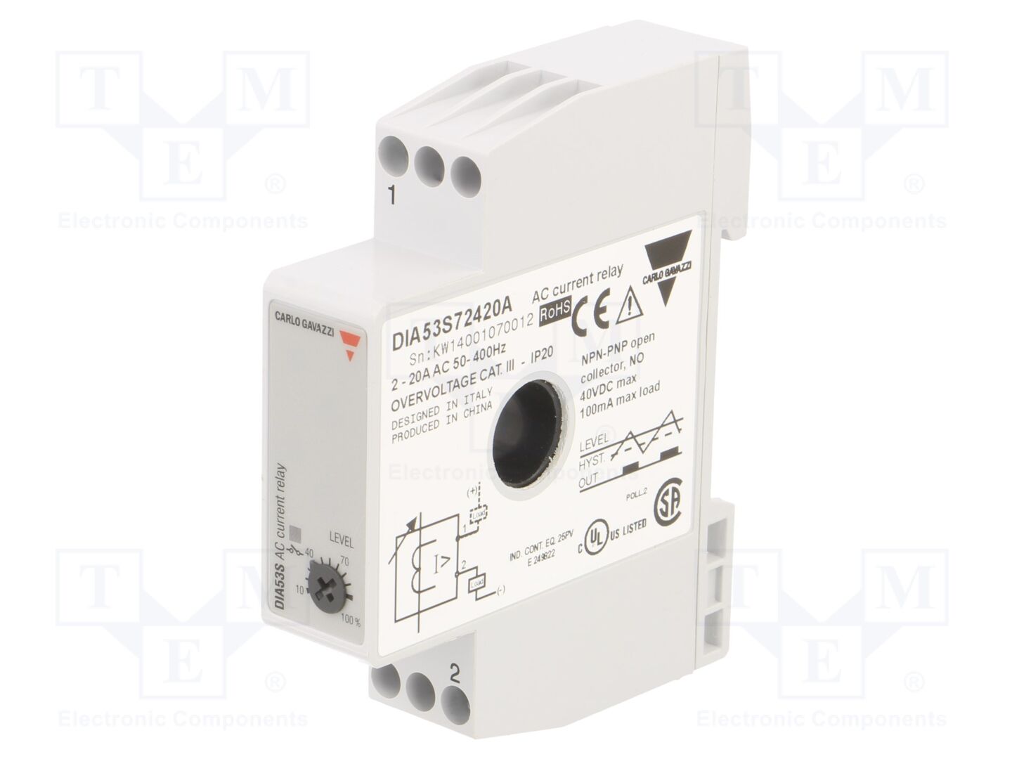 CARLO GAVAZZI DIA53S72420A Valvontarele AC-virta