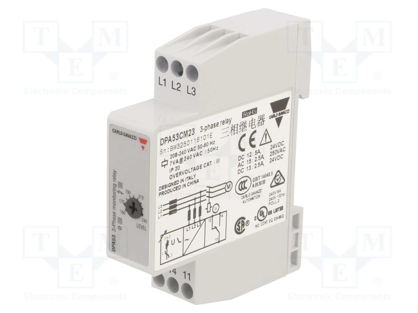 CARLO GAVAZZI DPA53CM23 Monitoring Relays DPA