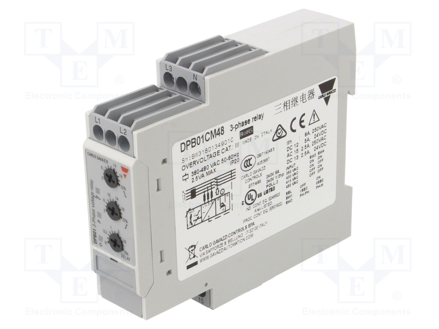 CARLO GAVAZZI DPB01CM48 Valvontarele IP20