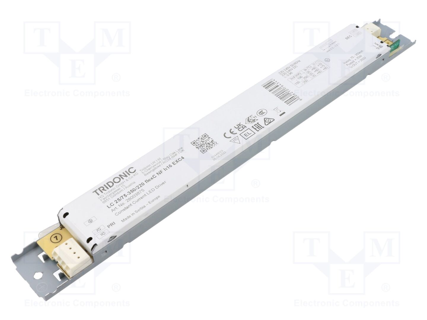 TRIDONIC LC 25W 75-350MA 220V LED-virtalähde kytkentätyyppi