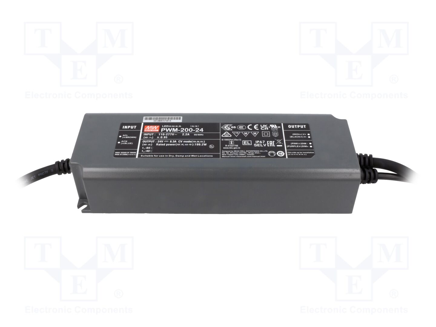 MEAN WELL PWM-200-24 LED Power Supply 200W