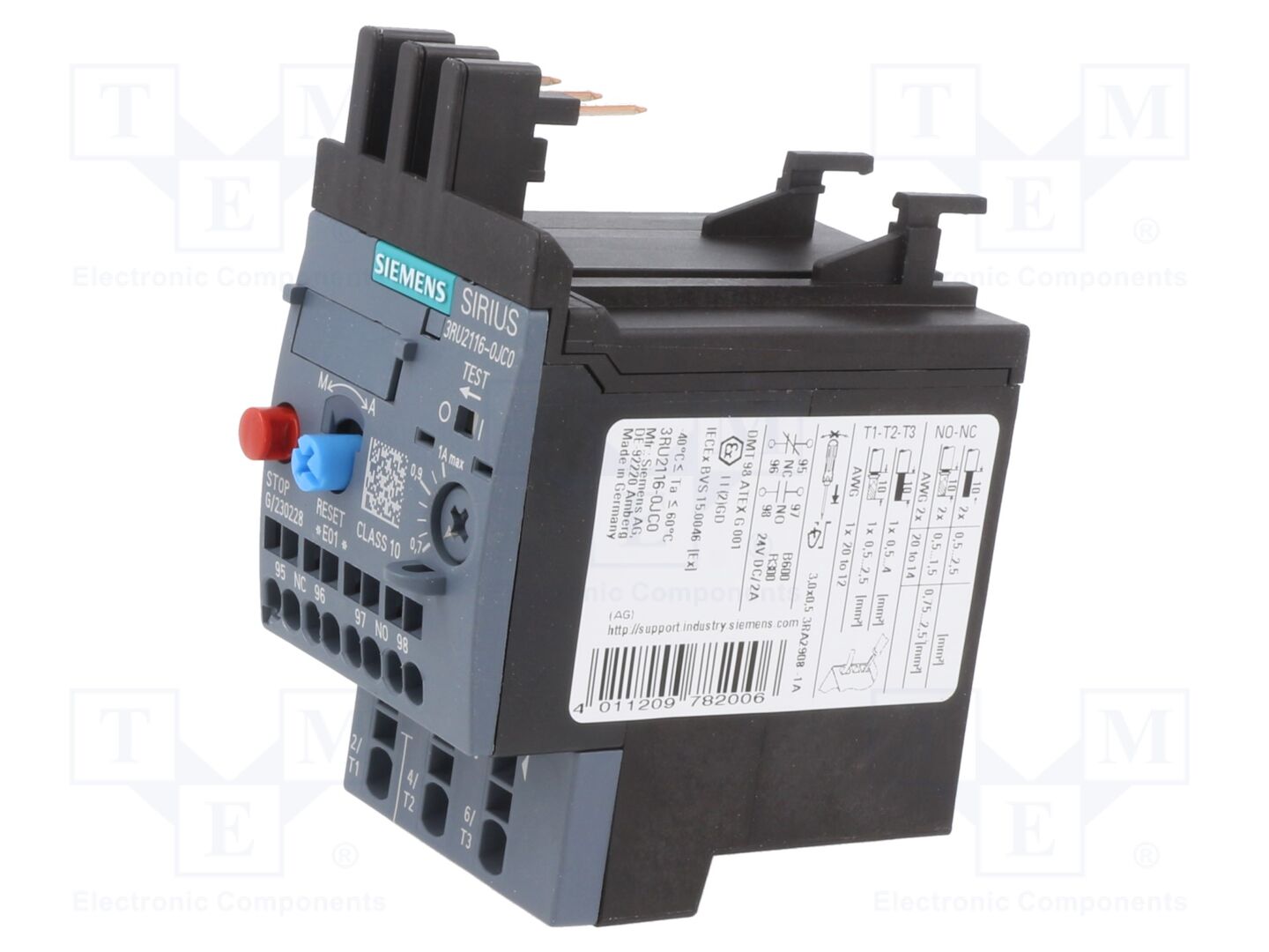 SIEMENS 3RU2116-0JC0 Termostaattirele 0.7÷1A