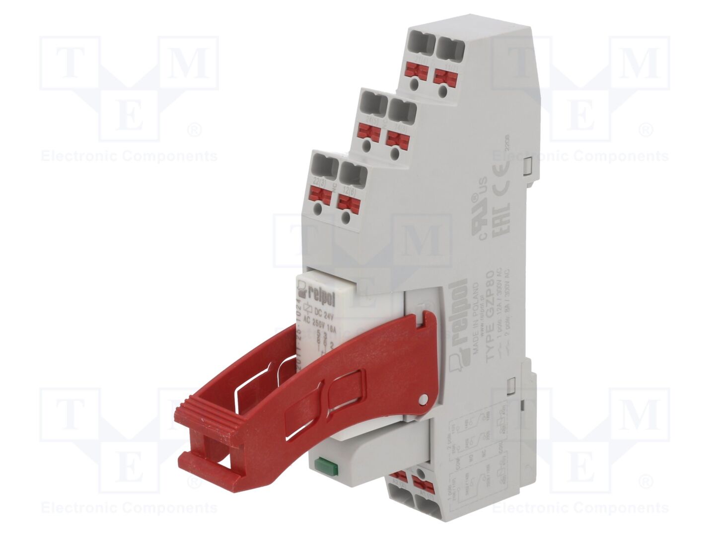 RELPOL PI85-024DC-M41G-MS-2011 Sähkömagneettinen releyksikkö 24VDC