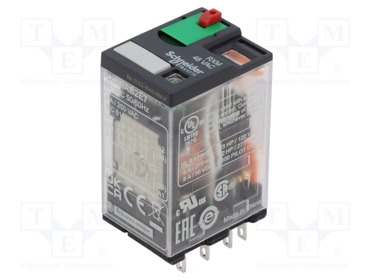 SCHNEIDER ELECTRIC RXM4AB2E7 Sähkömagneettinen rele 48VAC