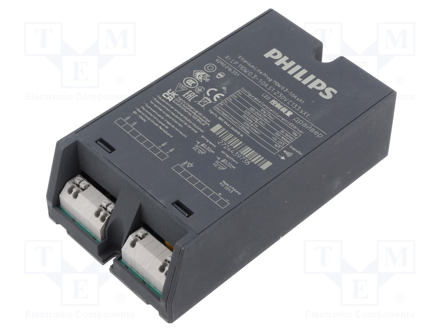 PHILIPS XI LP 110W 0.3-1.0A S1 230V Kytkentäsähkölaite LED-virtalähde