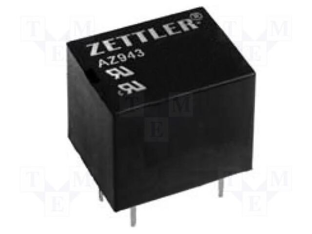 ZETTLER AZ943-1CH-12DE Sähkömagneettinen rele 12VDC (50 kpl erä)