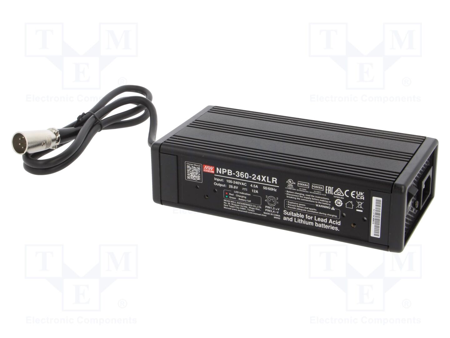 MEAN WELL NPB-360-24XLR Akkulaturi 12A