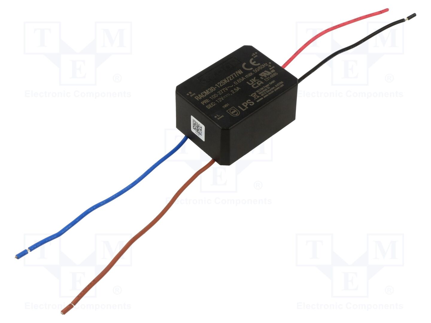 RECOM RACM30-12SK/277/W Sisäänrakennettu kytkentäsähkönsyöttö 30W 12VDC