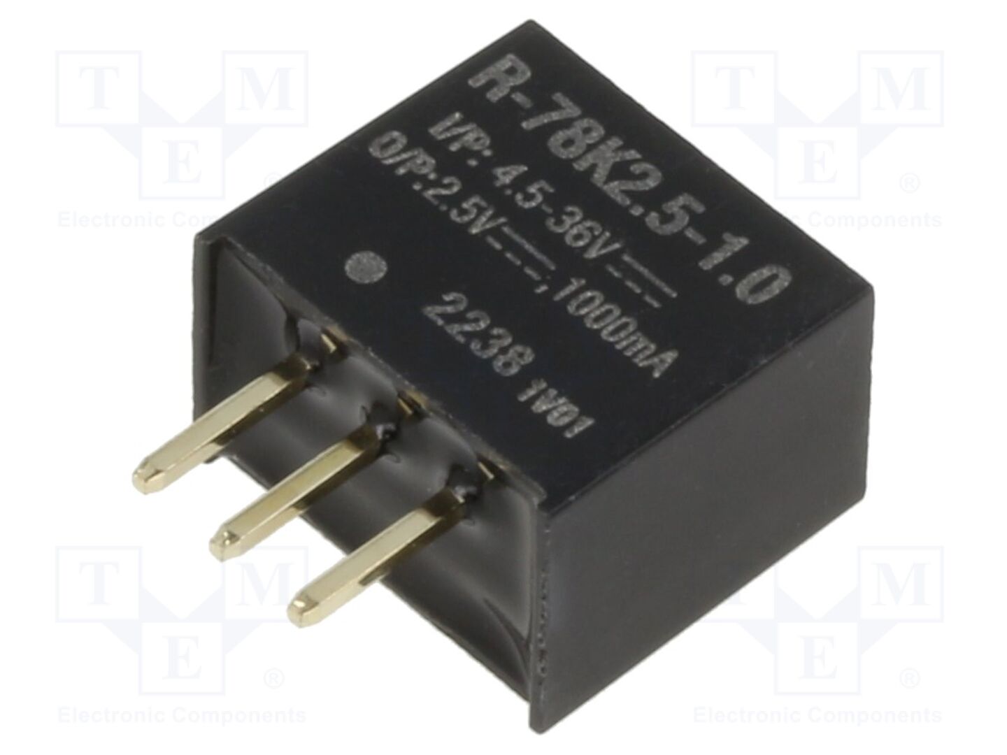 RECOM R-78K2.5-1.0 DC/DC-muunnin 2.5VDC, 1A
