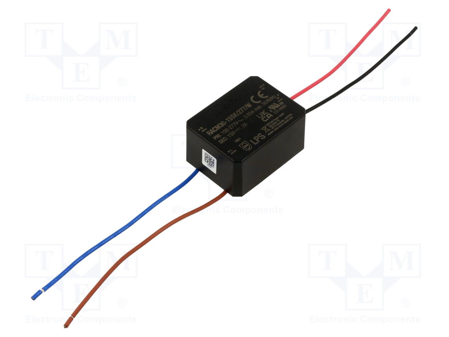 RECOM RACM30-15SK/277/W Sisäänrakennettu kytkentävirtalähde 30W 15VDC