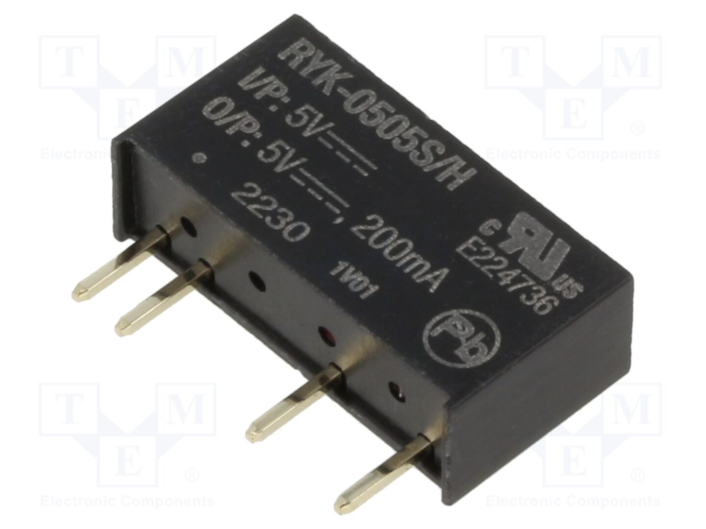 RECOM RYK-0505S/H DC/DC-muunnin 1W, 5VDC