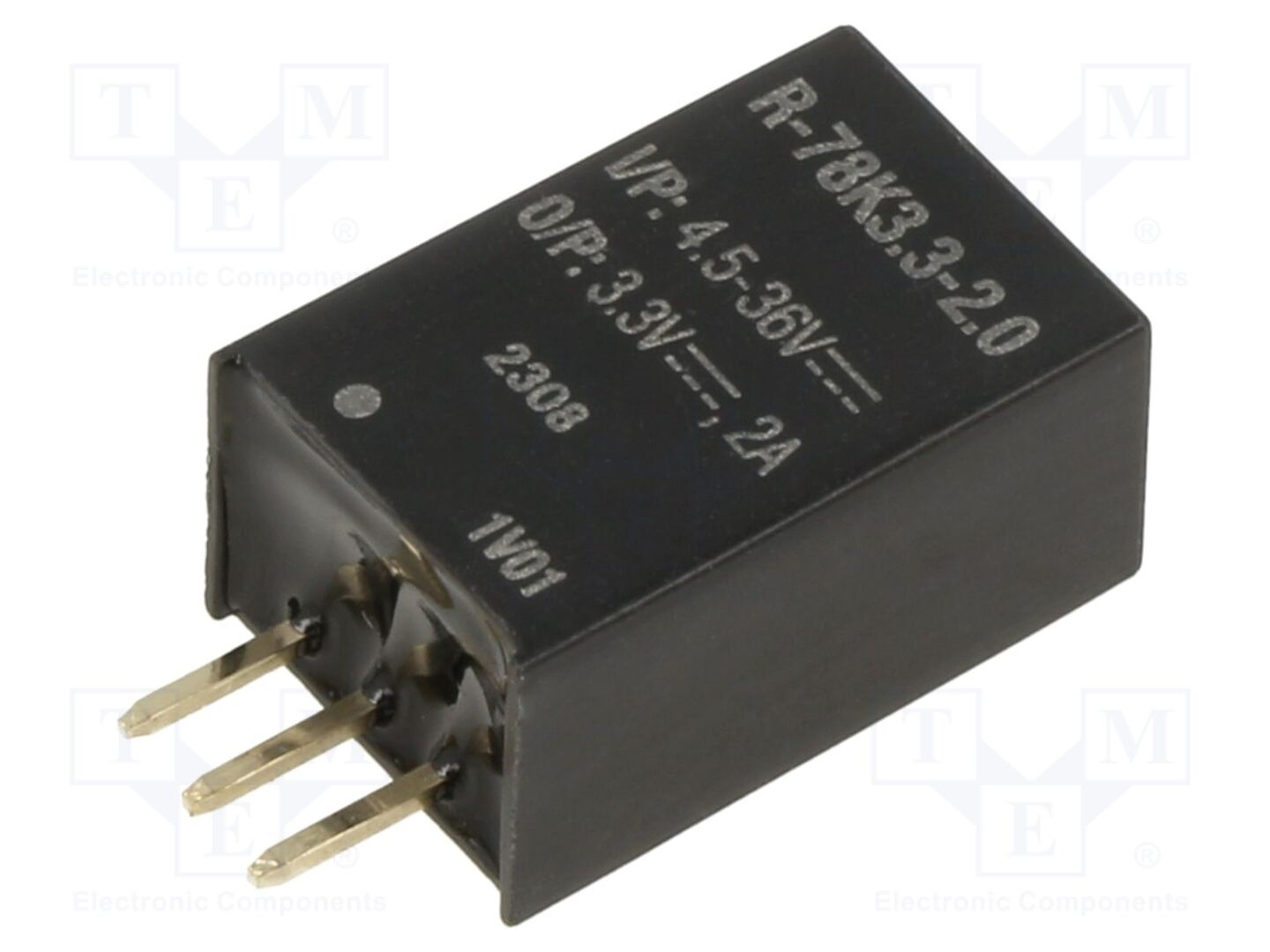 RECOM R-78K3.3-2.0 DC/DC-muunnin 3.3VDC, 2A