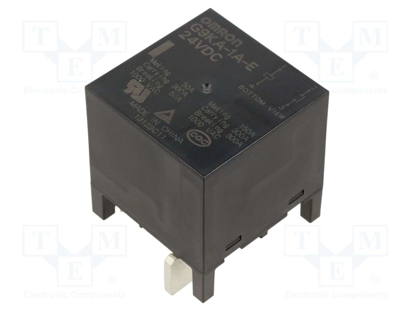 OMRON Electronic Components G9KA-1A-E-24DC Sähkömagneettinen rele 300A