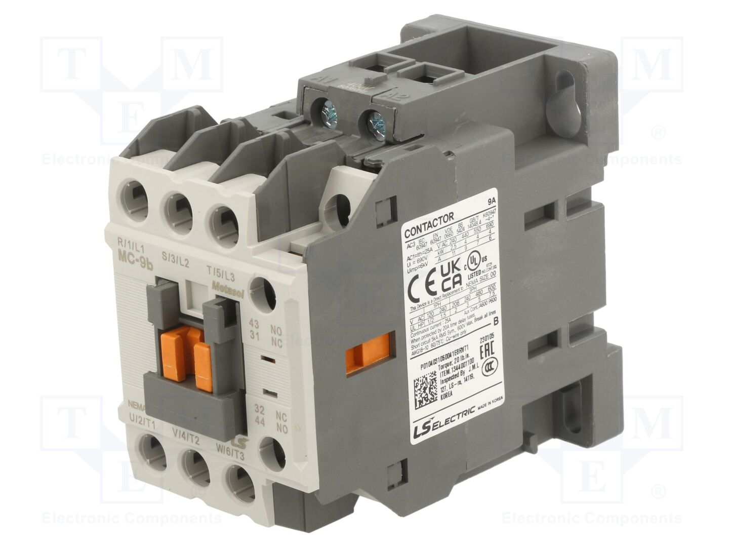LS ELECTRIC MC-9B-400VAC Kontaktori 400VAC, 9A