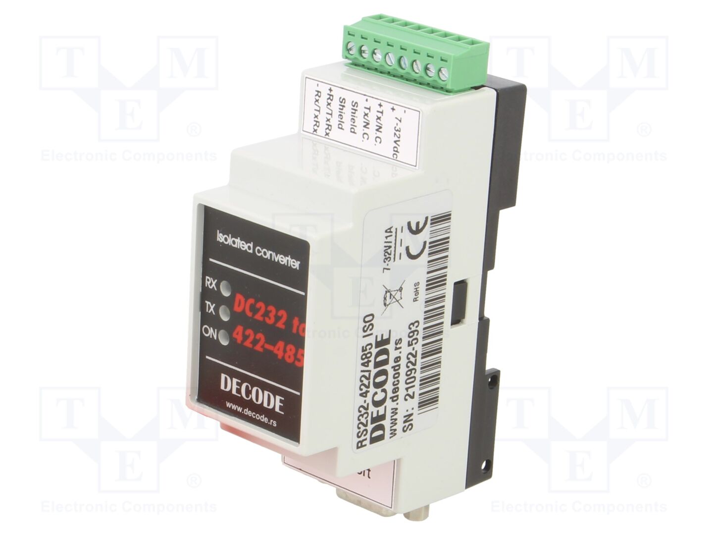 DECODE 232/422-485 Automaatiomoduuli 7-32VDC