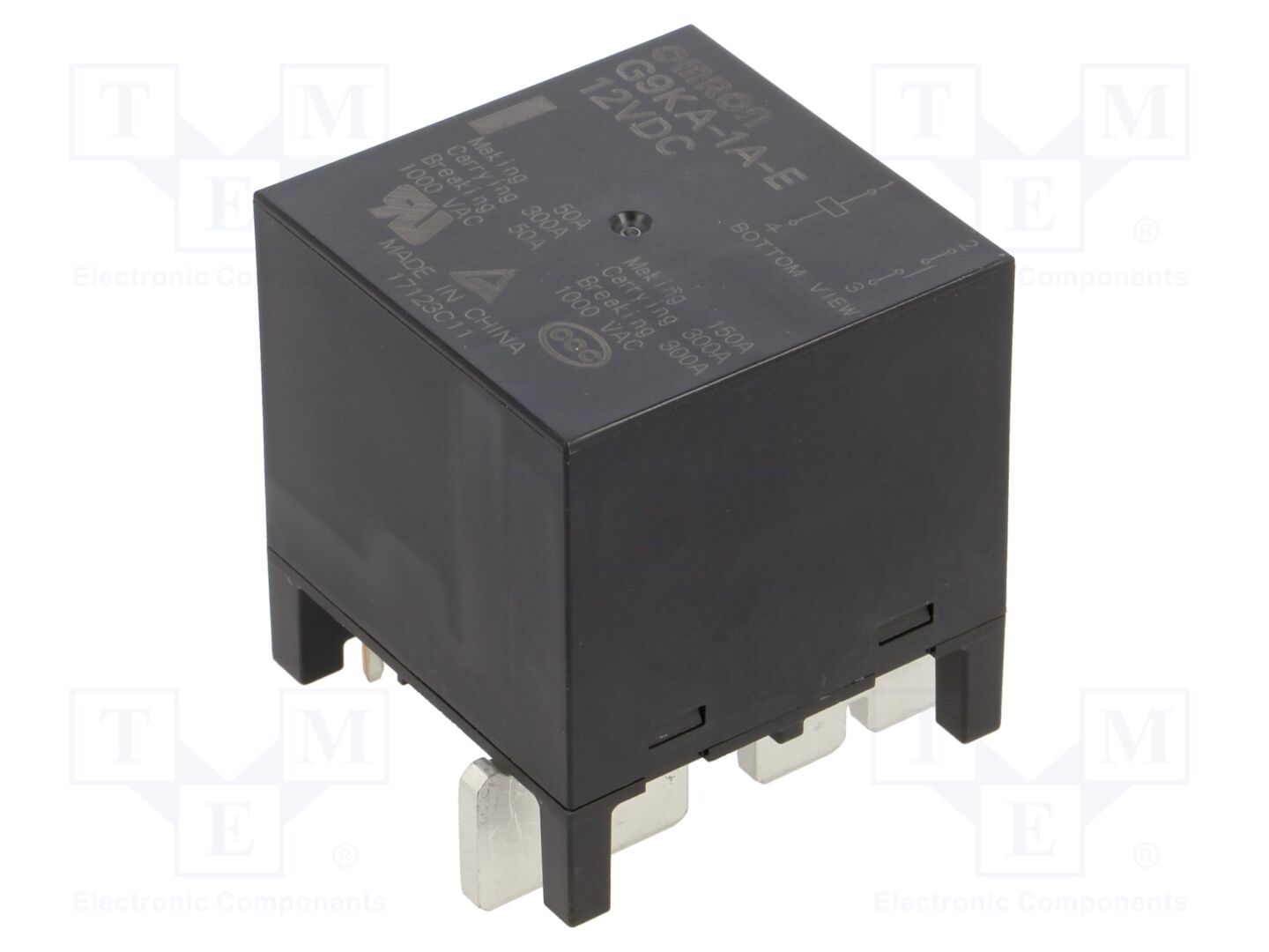 OMRON Electronic Components G9KA-1A-E-12DC Sähkömagneettinen rele 300A
