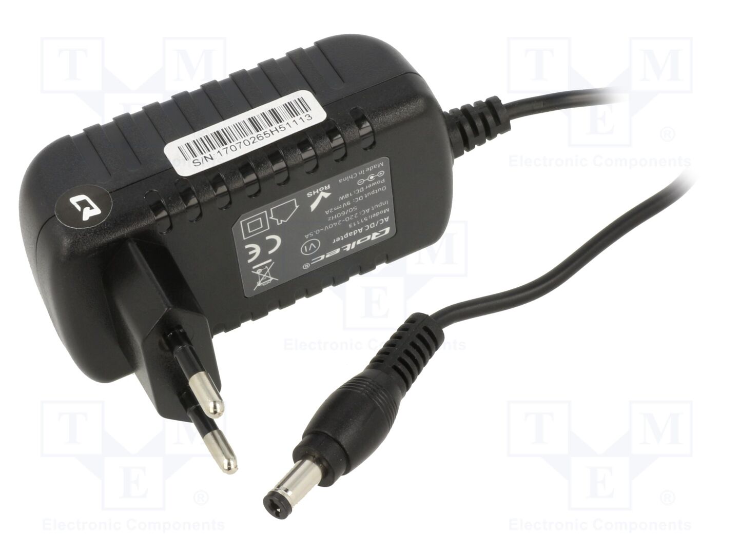 QOLTEC ZSI-51113 Kytketty verkkolaite 9VDC