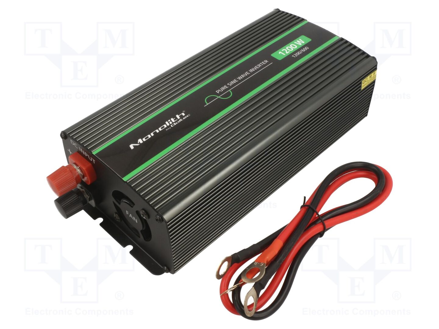 QOLTEC 51933 DC/AC-muunnin 600W 12VDC 230VAC