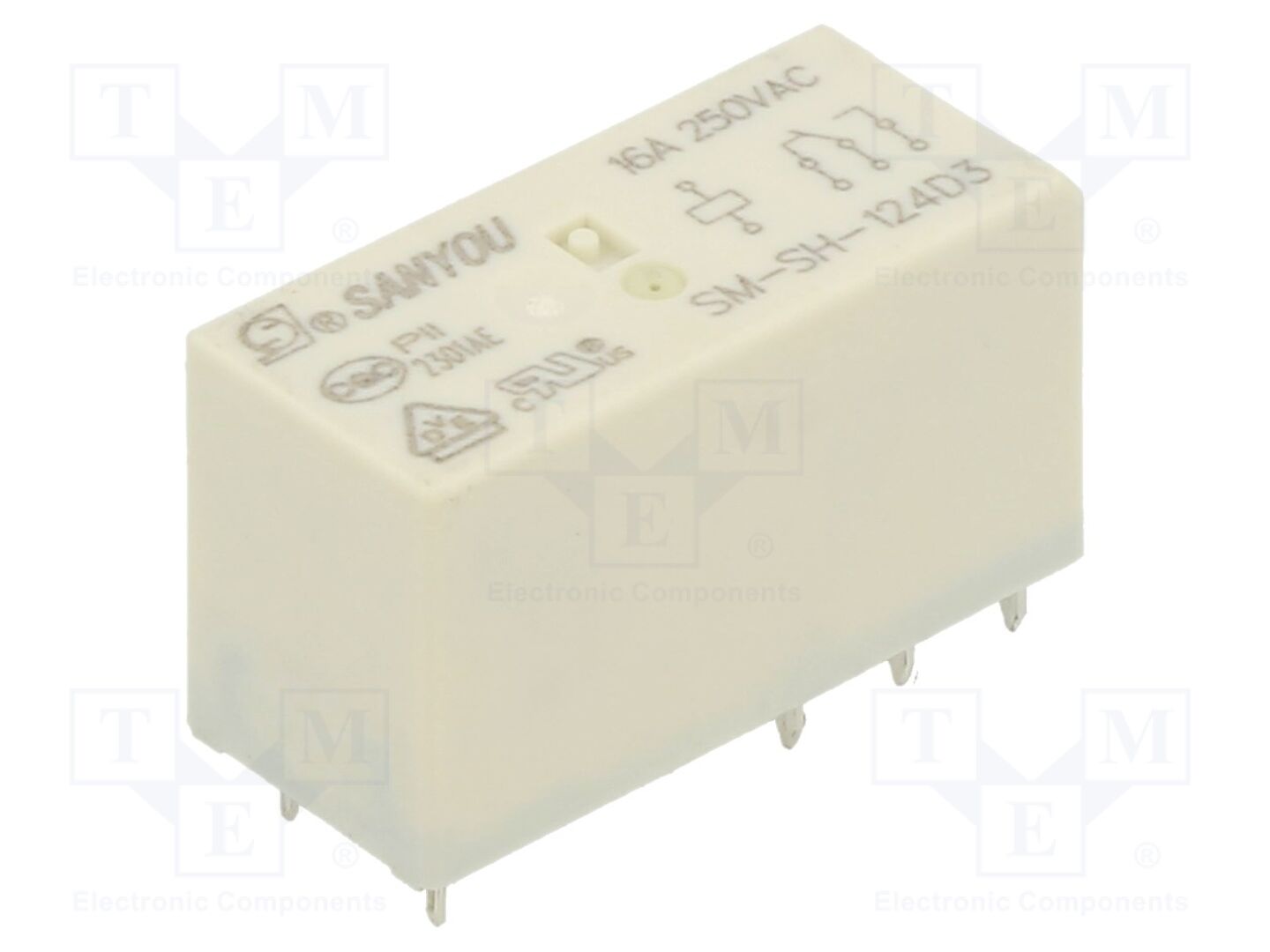 SANYOU SM-SH-124D3 Sähkömagneettinen rele 24VDC (50 kpl erä)