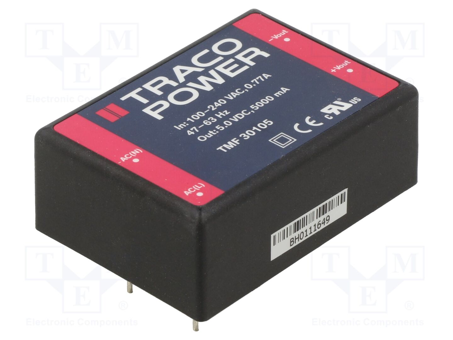 TRACO POWER TMF30105 AC/DC-muunnin 25W