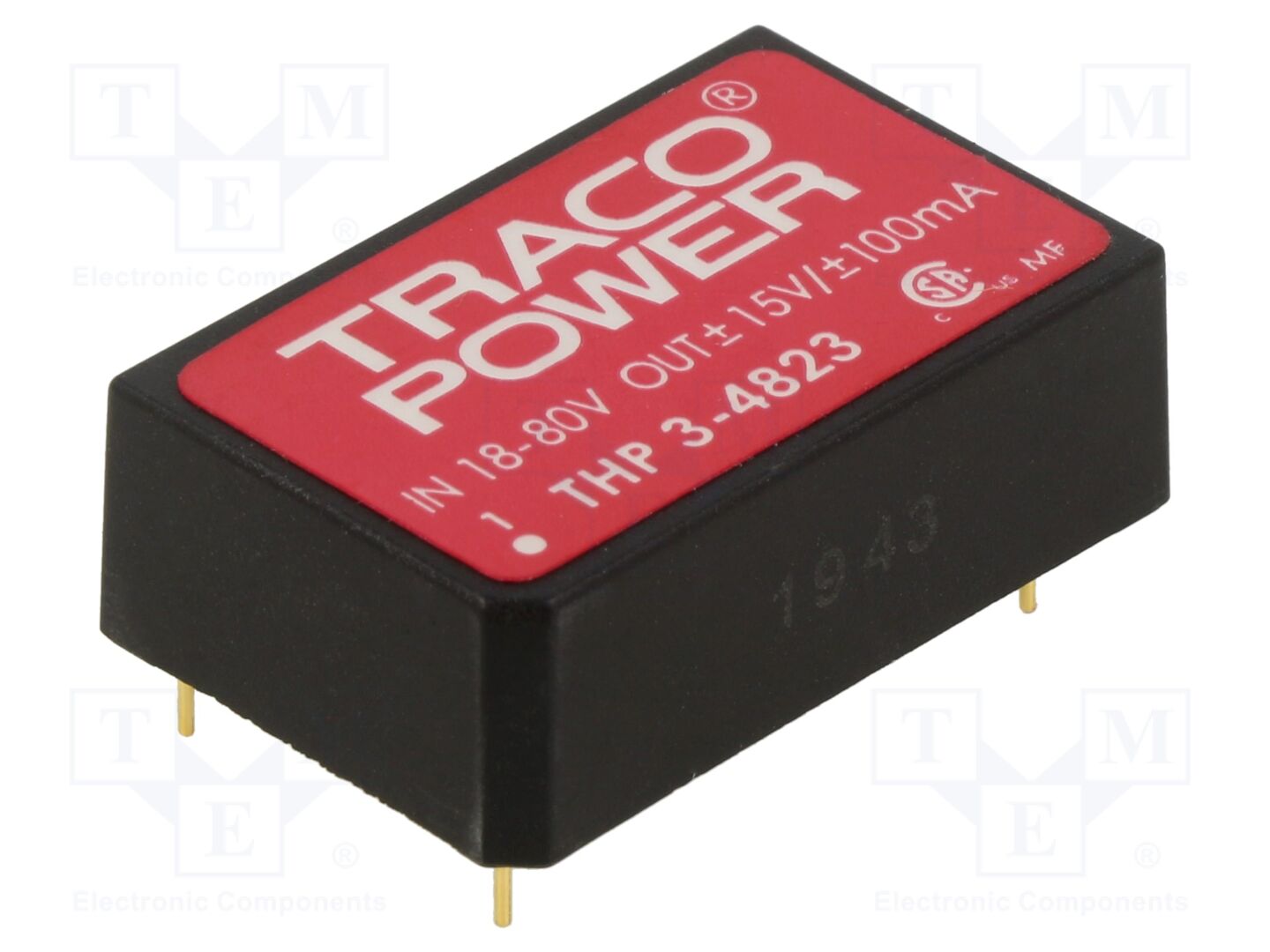 TRACO POWER THP3-4823 DC/DC-muunnin 3W