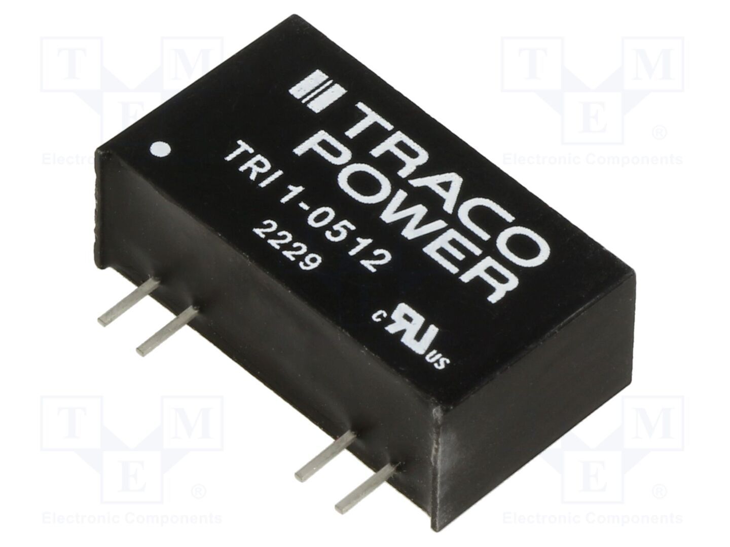 TRACO POWER TRI1-0512 DC/DC-muunnin 1W, 5V/12V