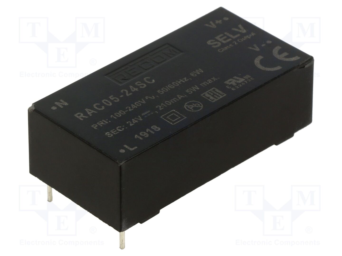RECOM RAC05-24SC AC/DC-muunnin 5W