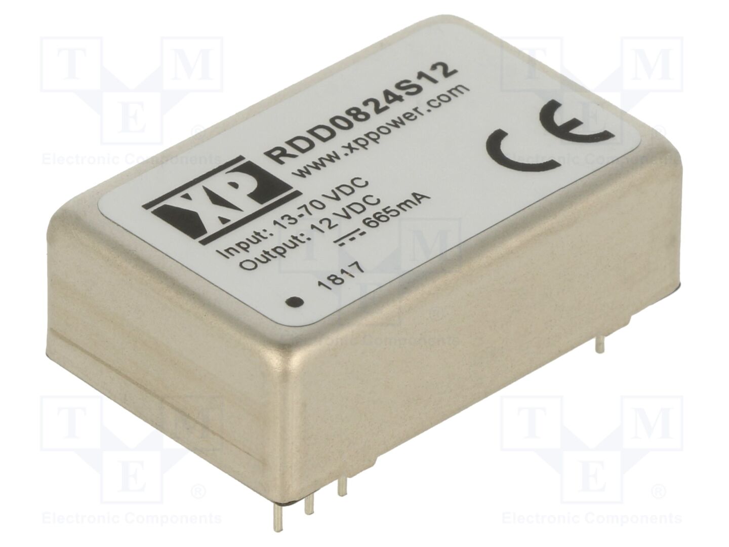 XP POWER RDD0824S12 DC/DC-muunnin 8W
