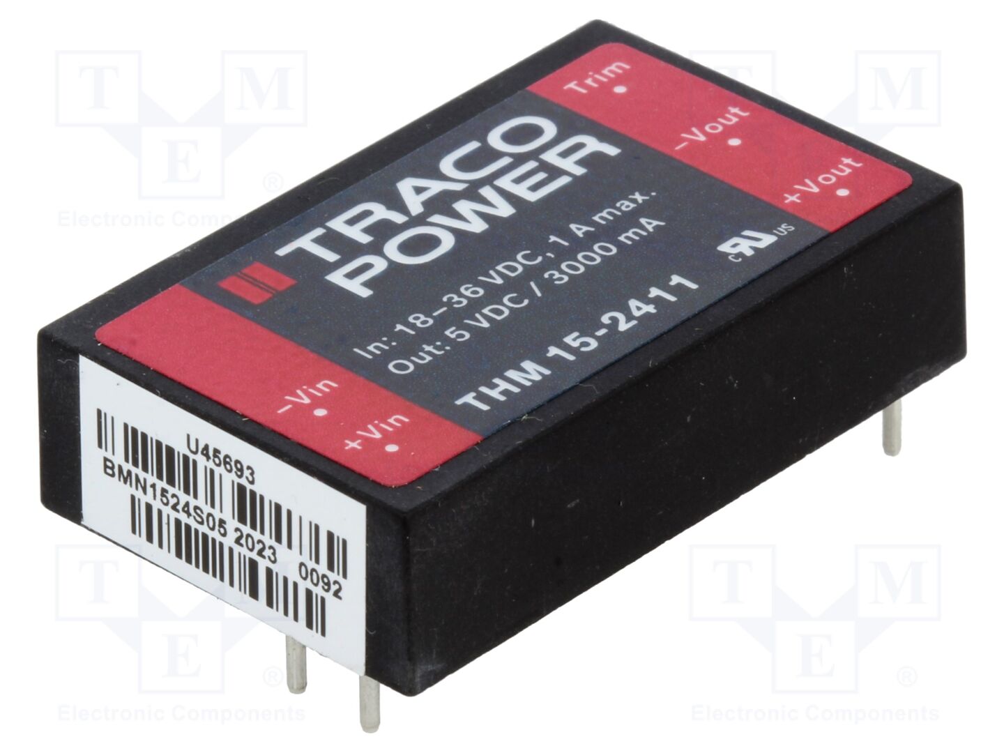 TRACO POWER THM15-2411 DC/DC-muunnin 15W