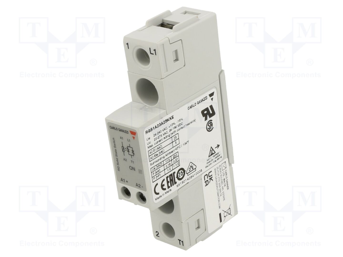 CARLO GAVAZZI RGS1A23A25KKE Puolijohderele 25A
