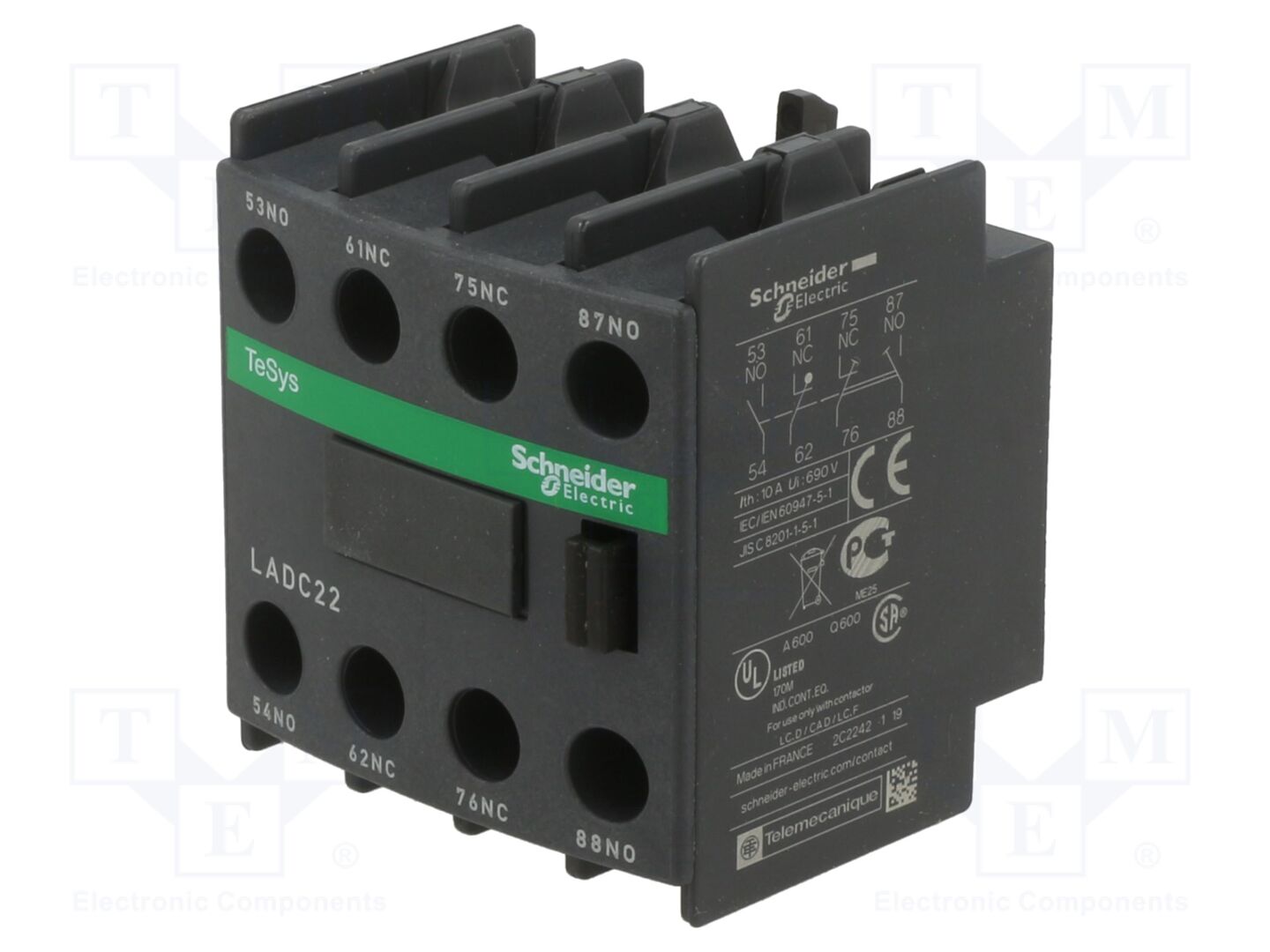 SCHNEIDER ELECTRIC LADC22 Apukosketin NC x2 + NO x2