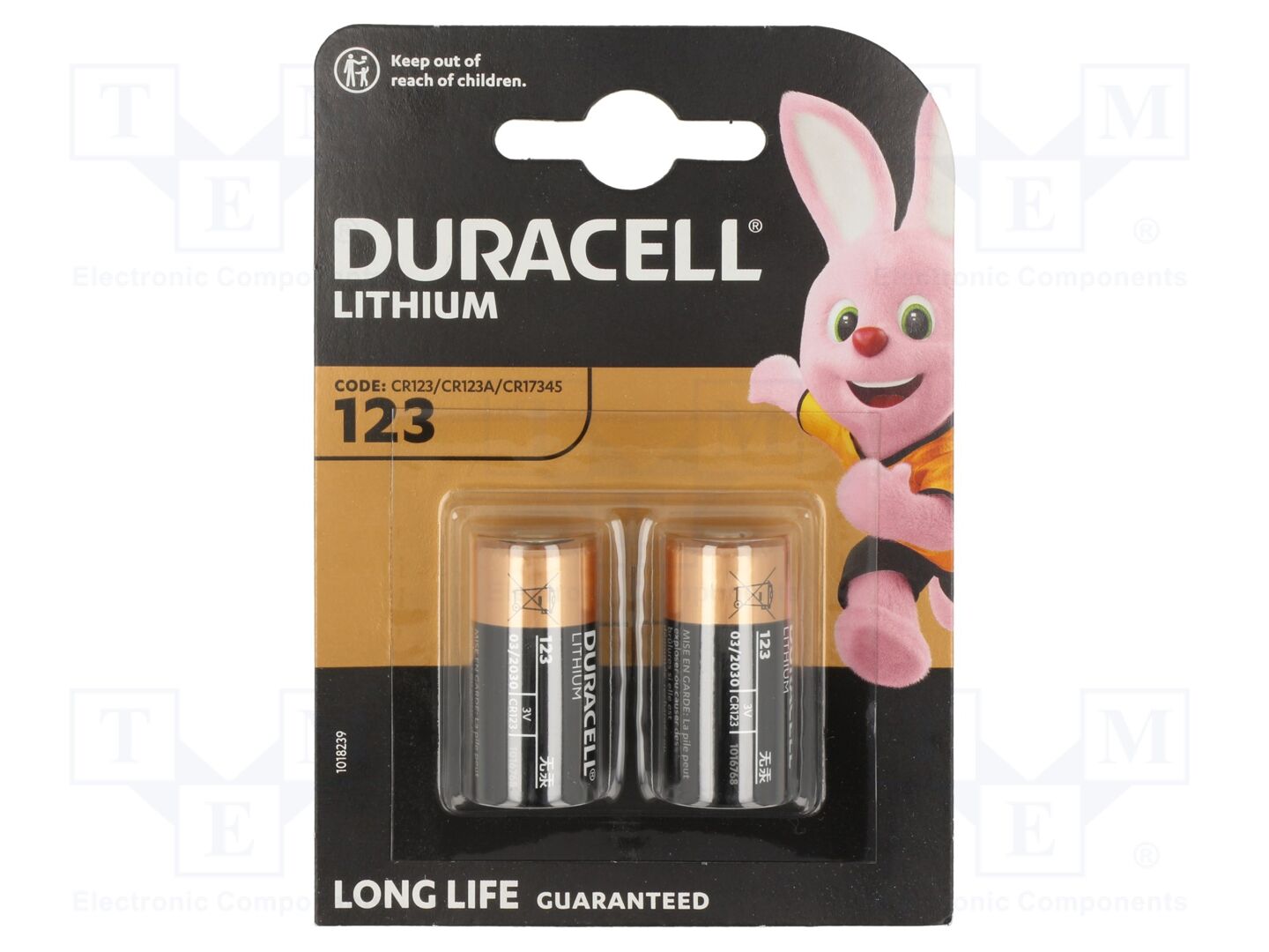 DURACELL BAT-CR123/DR-B2 Paristo 3V