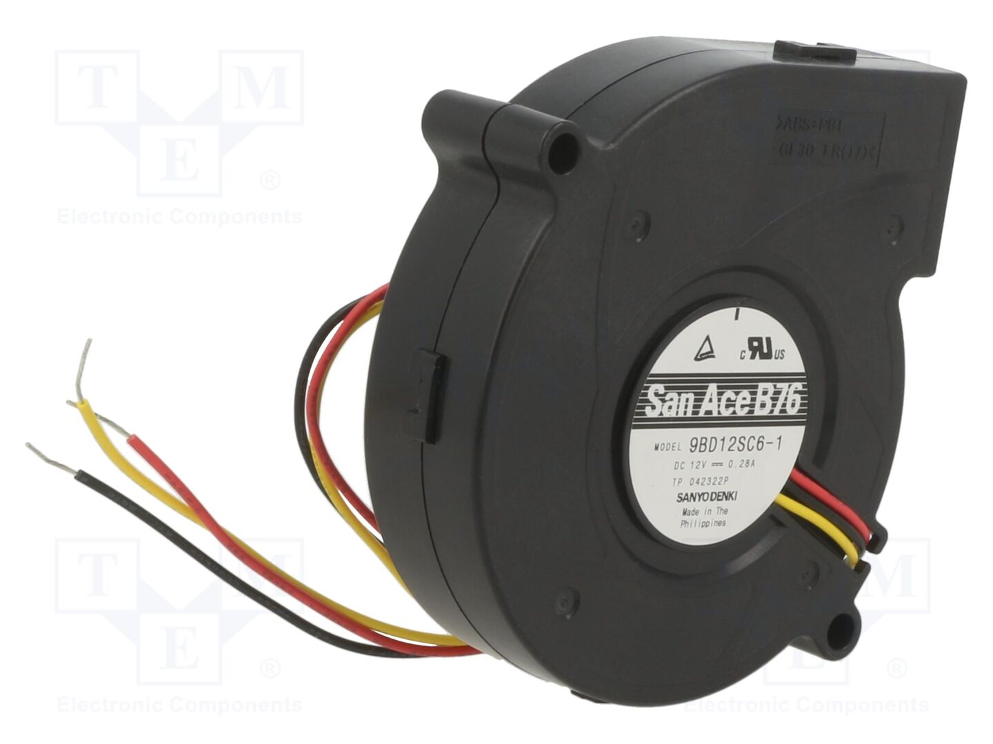 SANYO DENKI 9BD12SC6-1 Tasavirtapuhallin 12VDC