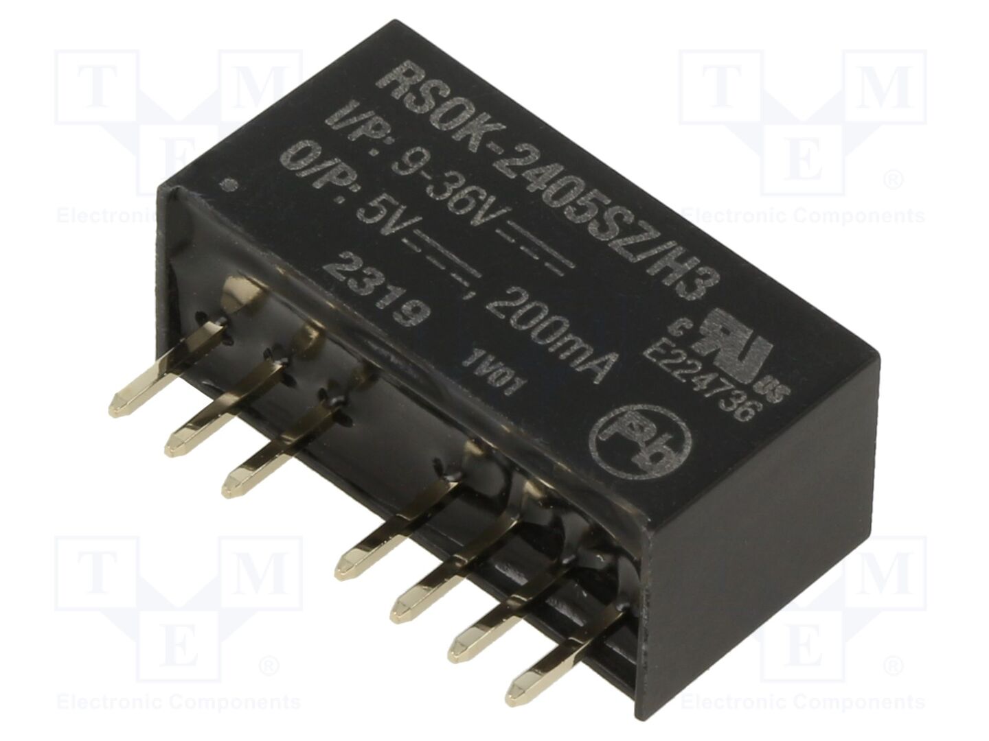 RECOM RSOK-2405SZ/H3 DC/DC-muunnin 1W, 5V