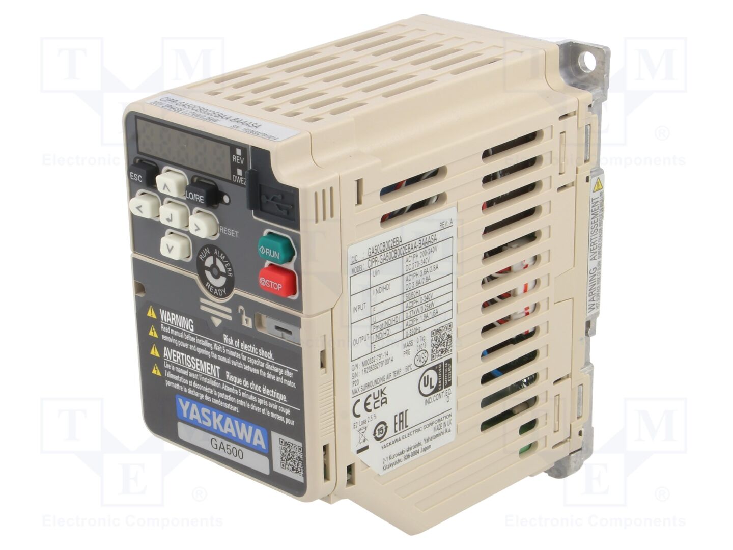 YASKAWA CIPR-GA50CB002EBAA Vektoritaajuusmuuttaja 200÷240VAC