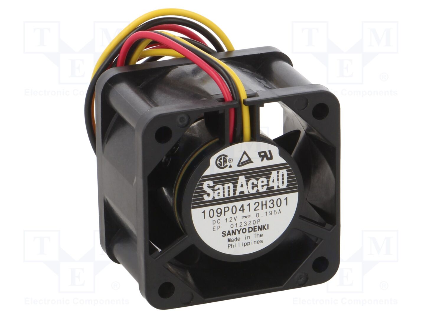SANYO DENKI 109P0412H301 Tasavirtapuhallin 12VDC