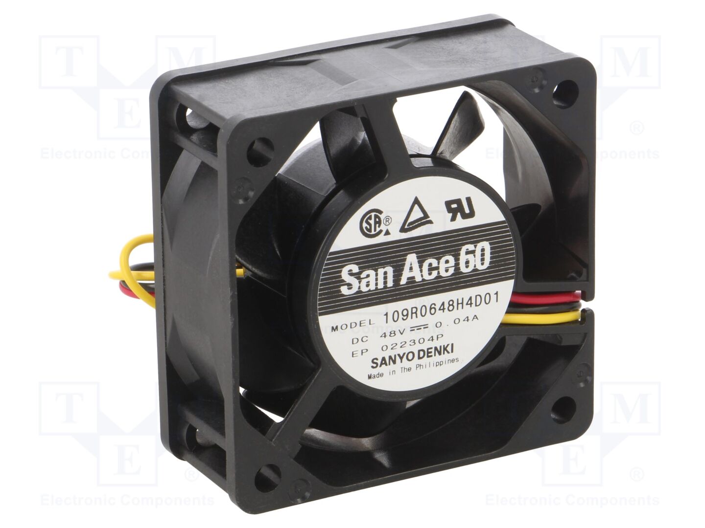 SANYO DENKI 109R0648H4D01 Aksiaalituuletin 48VDC