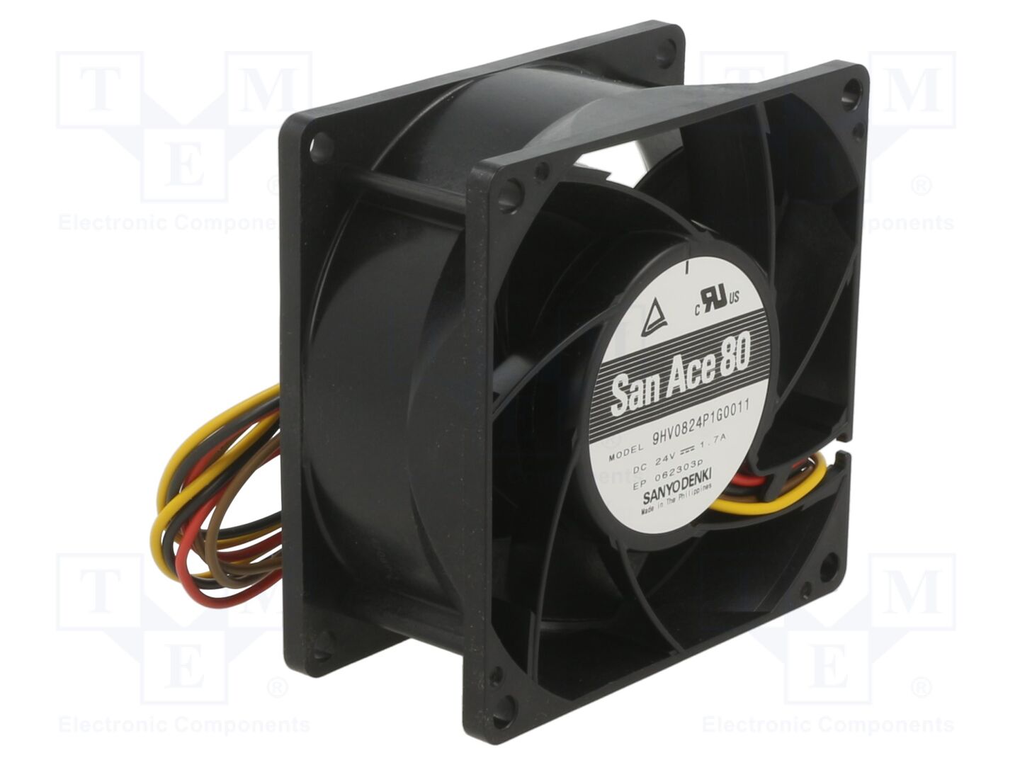 SANYO DENKI 9HV0824P1G0011 Aksiaalituuletin 24VDC