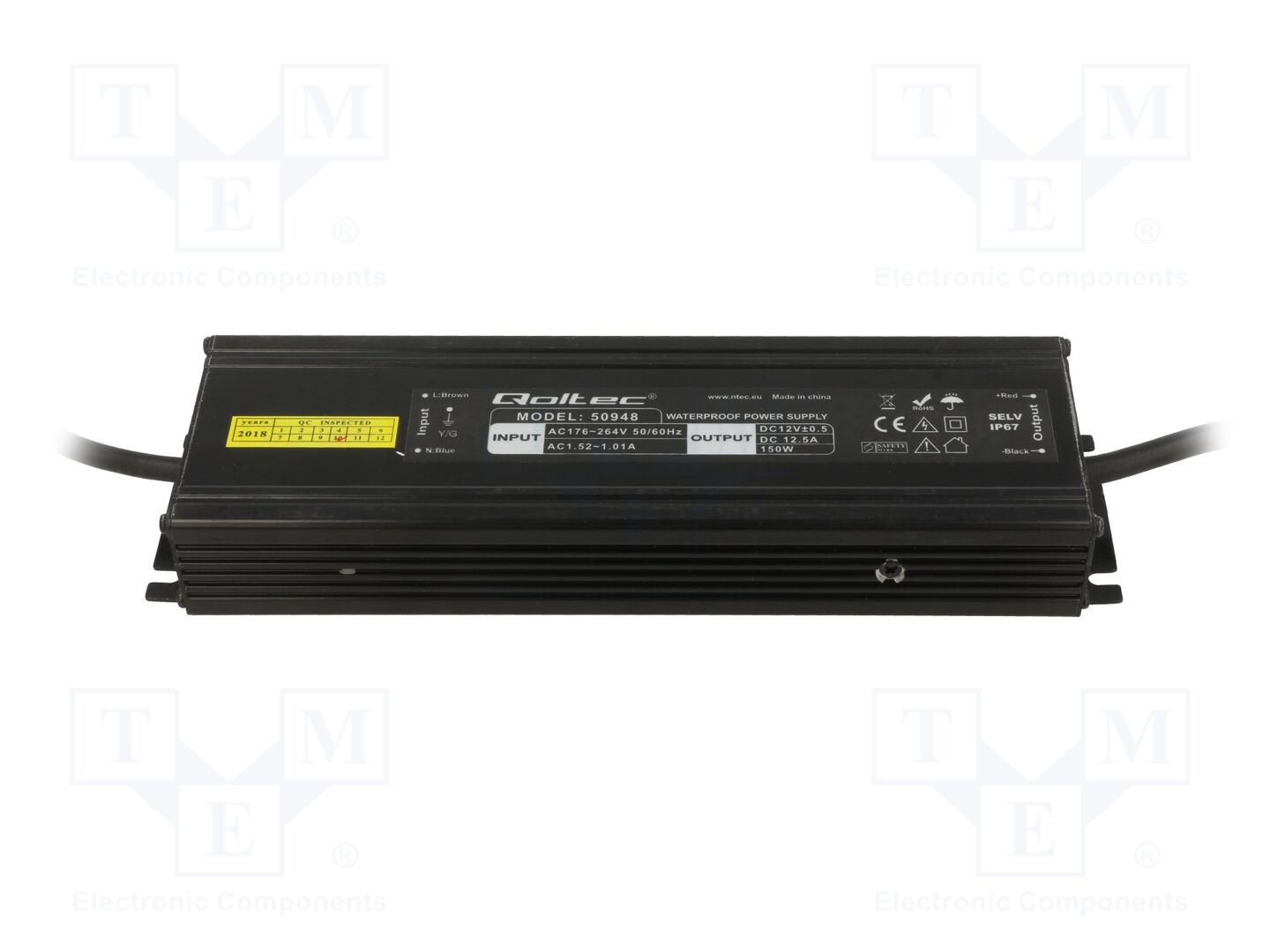 QOLTEC 50948 LED-virtalähde 150W 12VDC 12.5A
