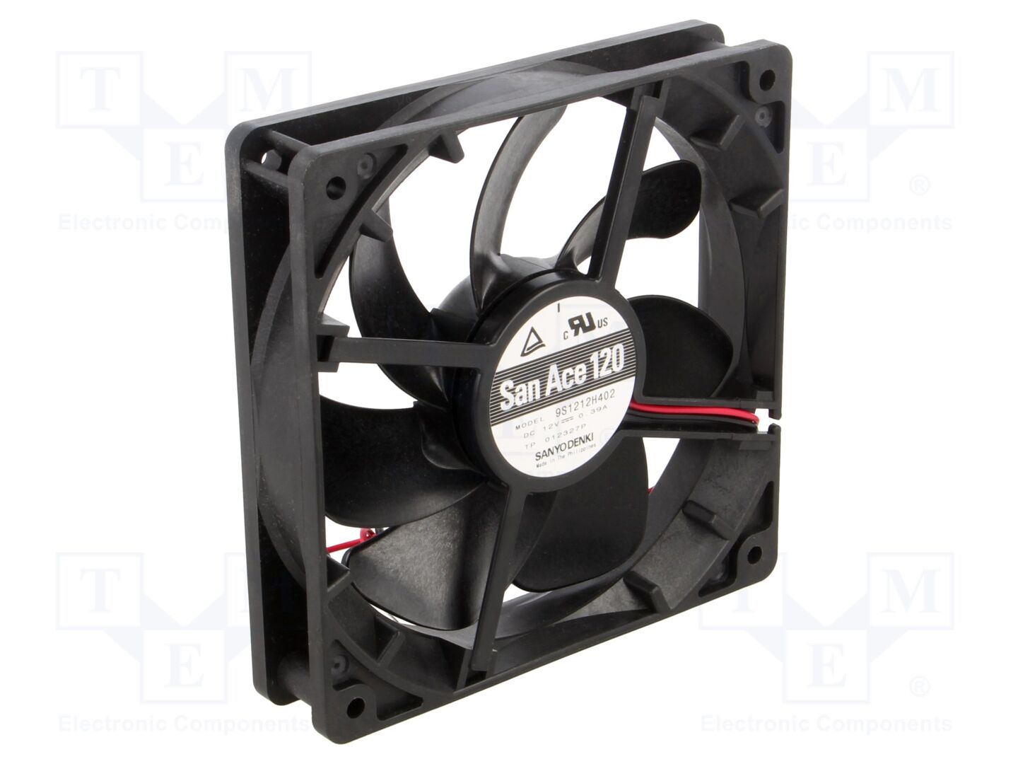 SANYO DENKI 9S1212H402 Aksiaalipuhallin 12VDC