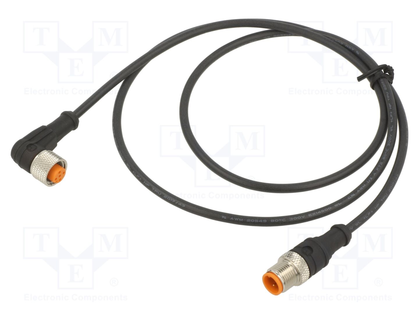 LUTRONIC 1210120603L1300-1M Anturikaapeli M12, 30VDC, 4A