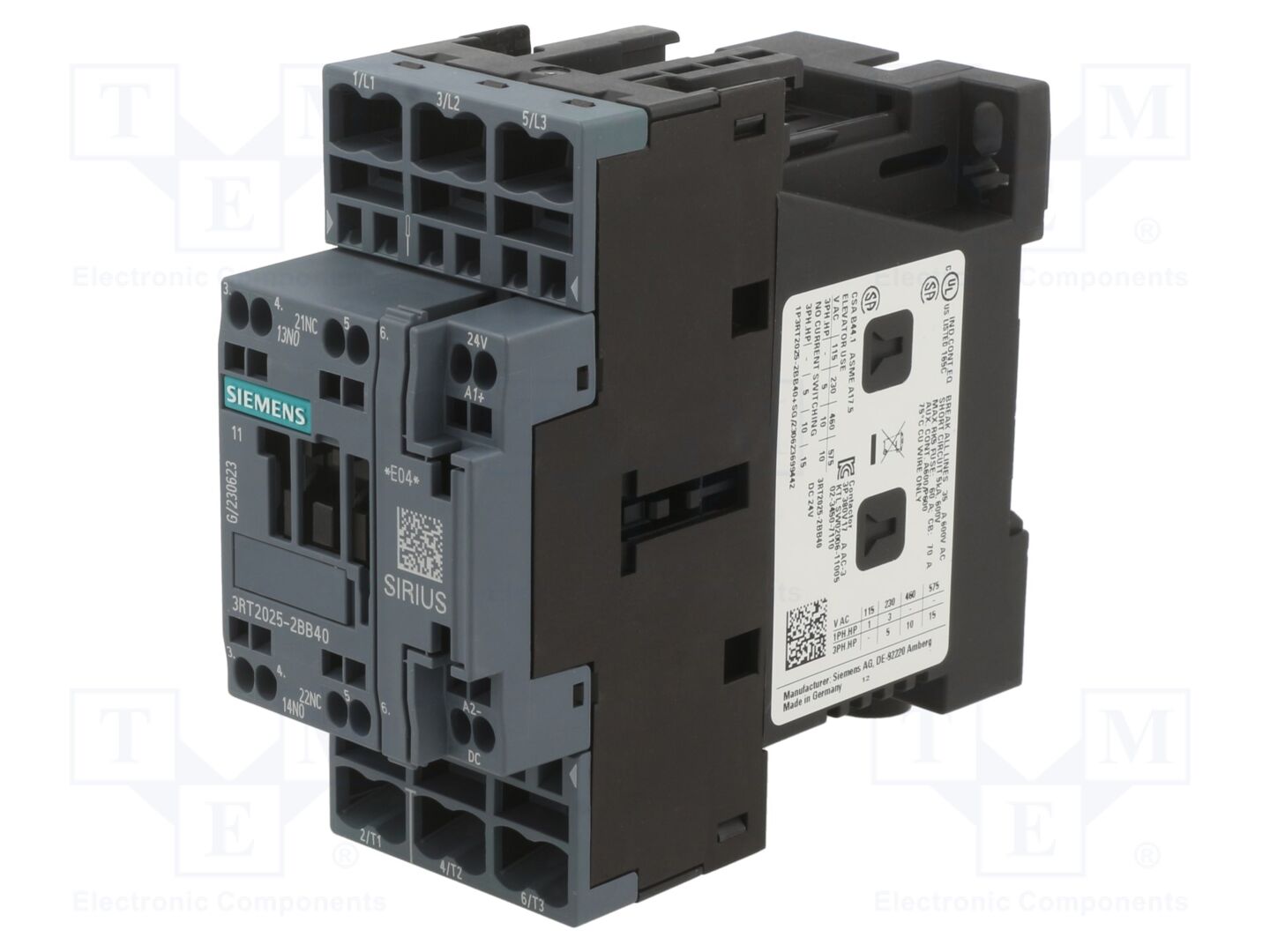 SIEMENS 3RT2025-2BB40 Kontaktori 24VDC