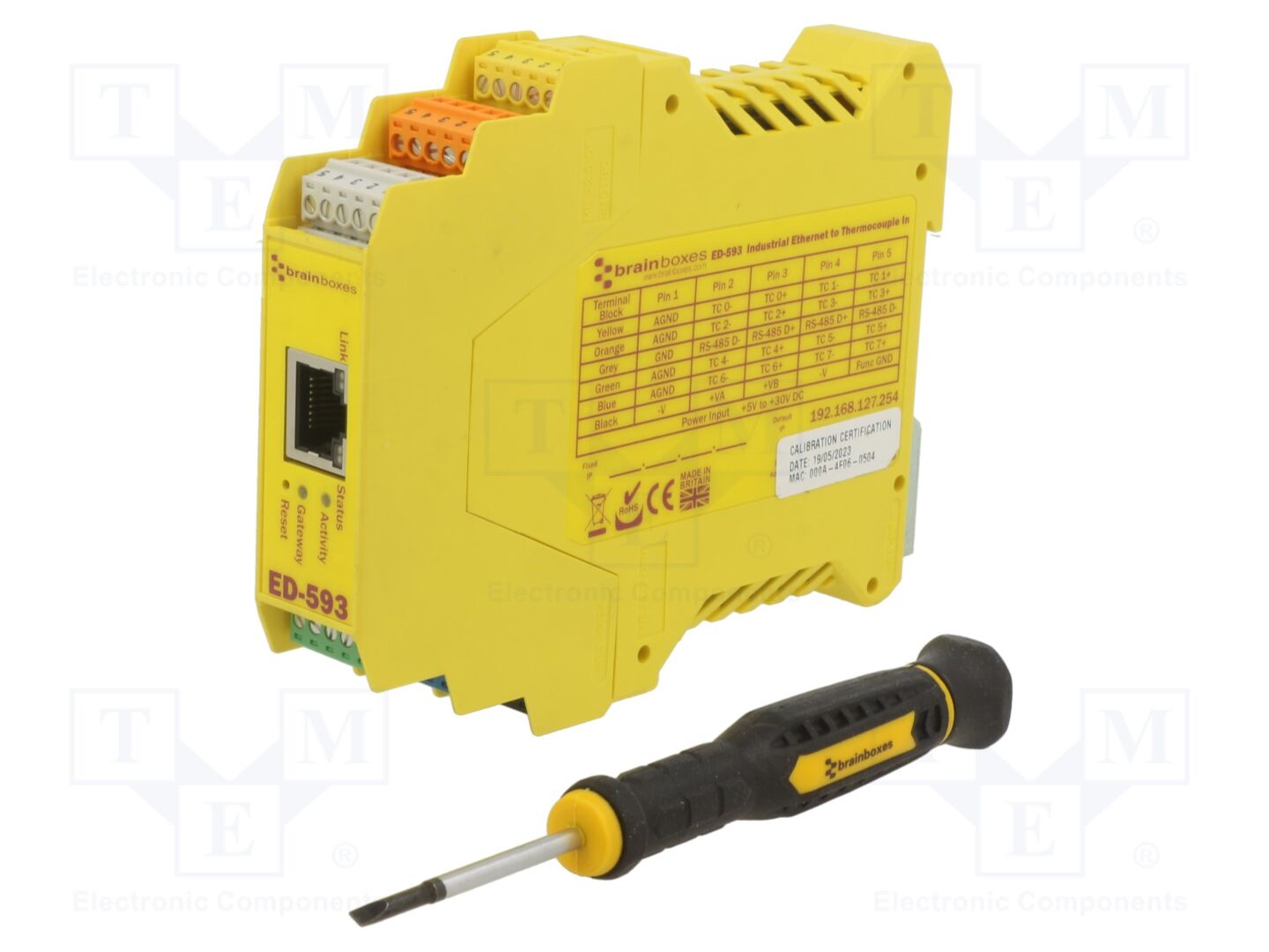 BRAINBOXES ED-593 Modbus-yhdyskäytävä 5÷30VDC