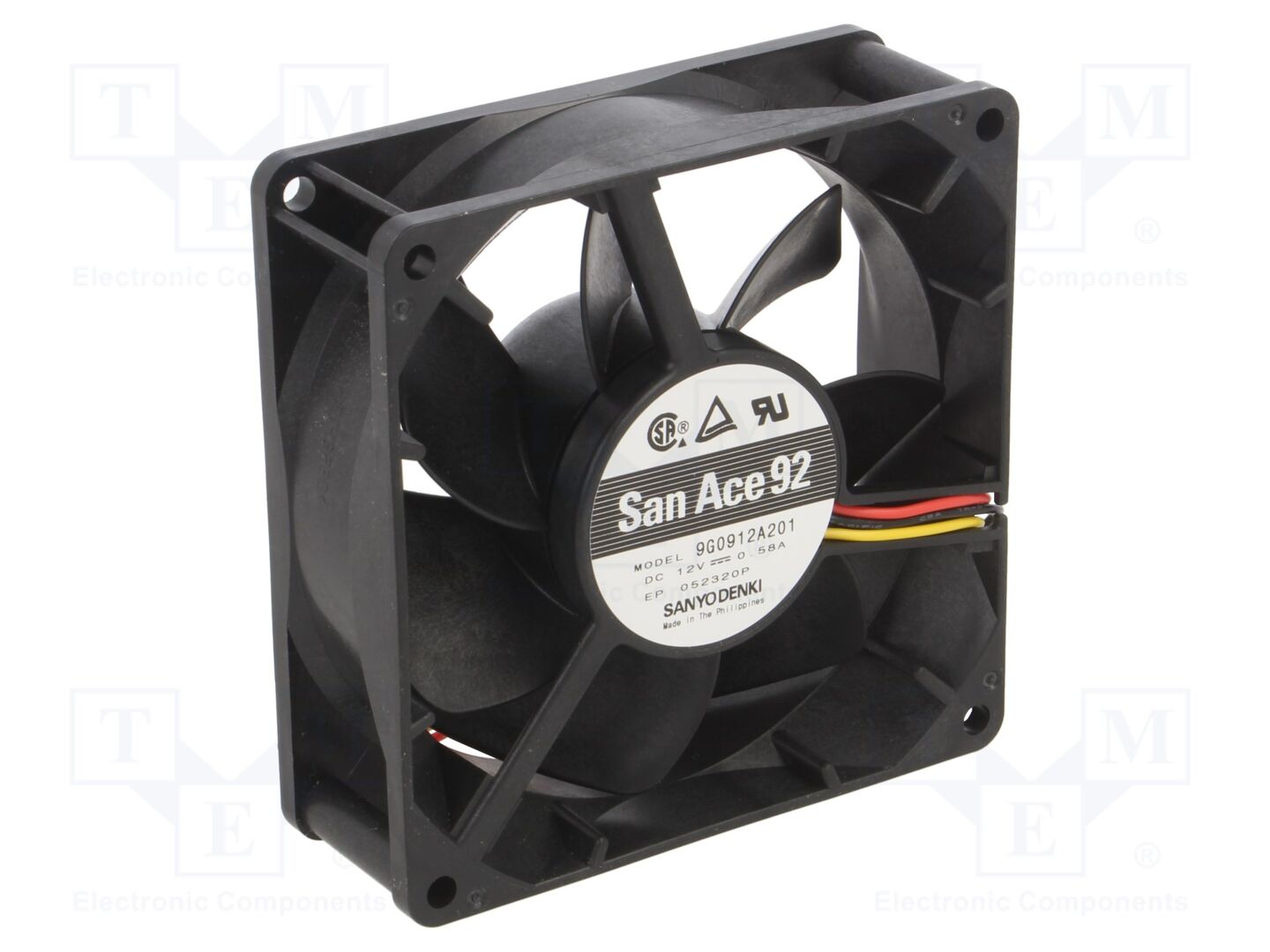 SANYO DENKI 9G0912A201 Tasavirtatuuletin 12VDC