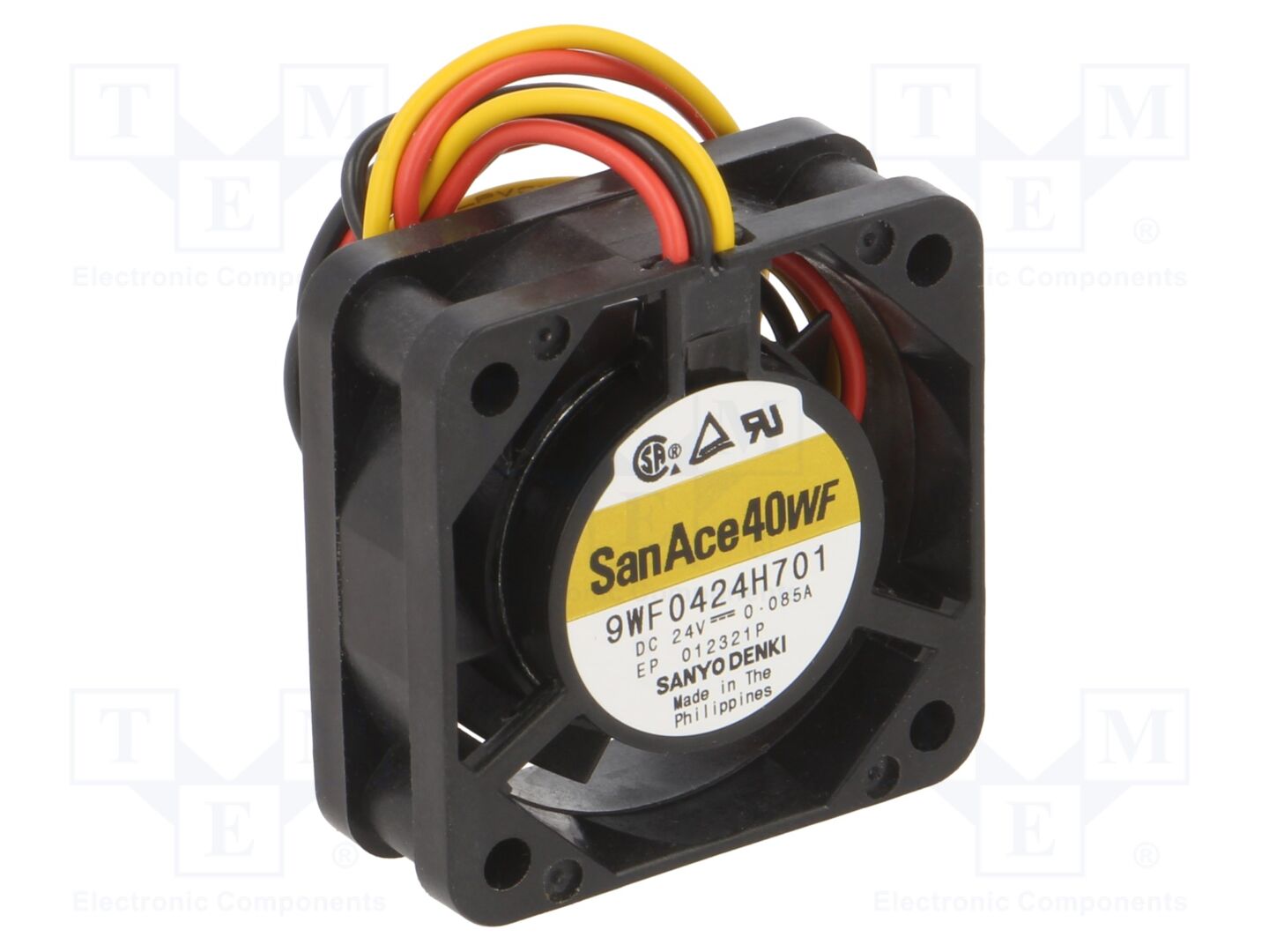 SANYO DENKI 9WF0424H701 Aksiaalipuhallin 24VDC