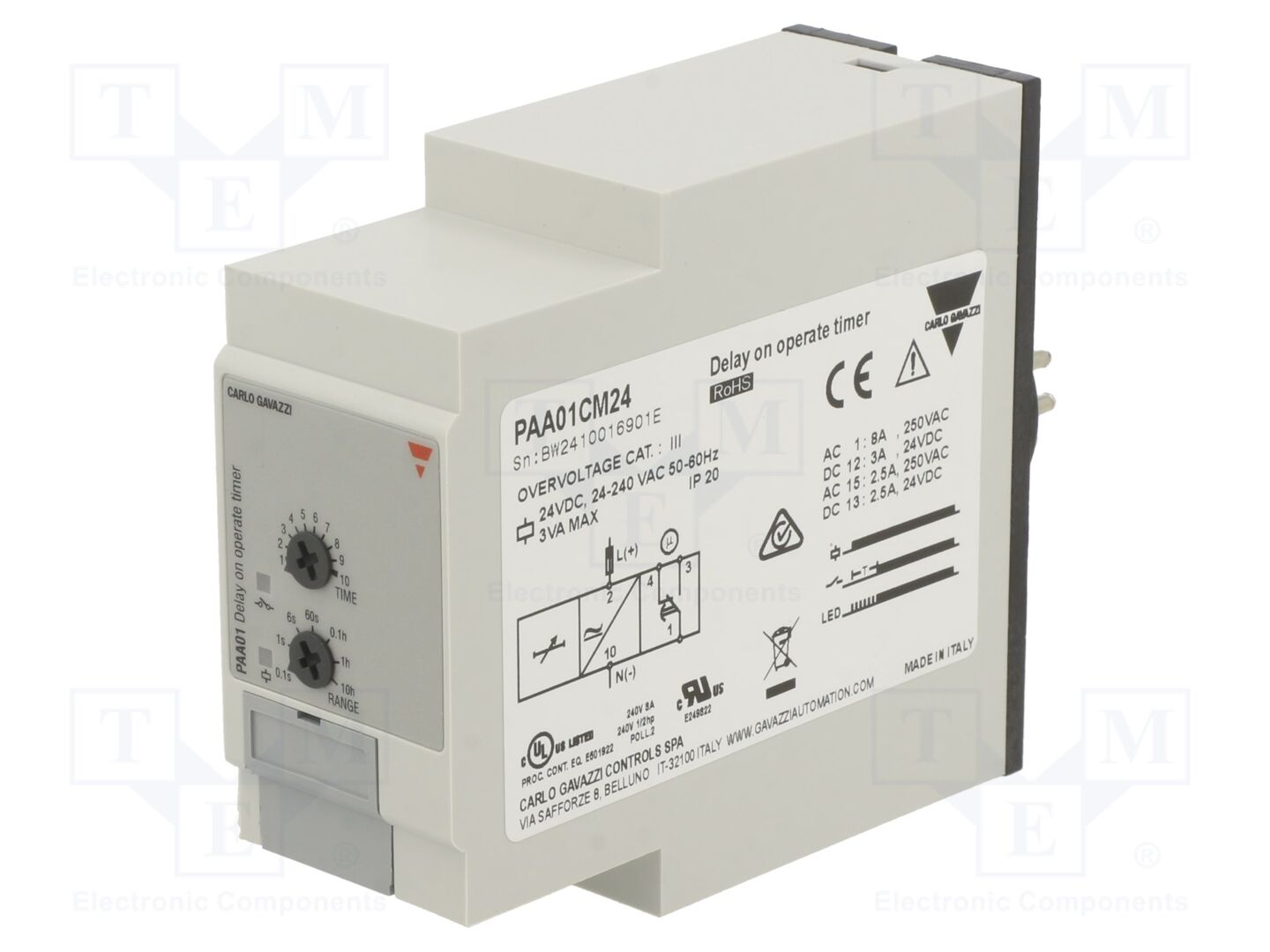 CARLO GAVAZZI PAA01CM24 Analogi-ajastin 0,1s-100h