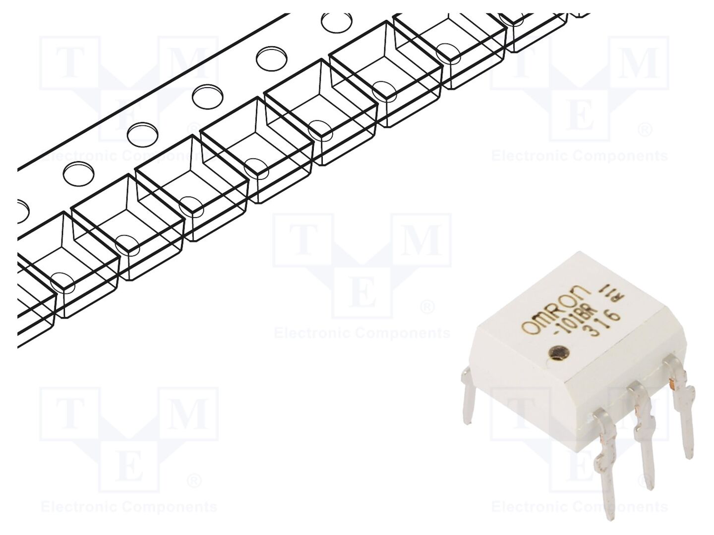 OMRON Electronic Components G3VM-101BR Puolijohderele 80VAC